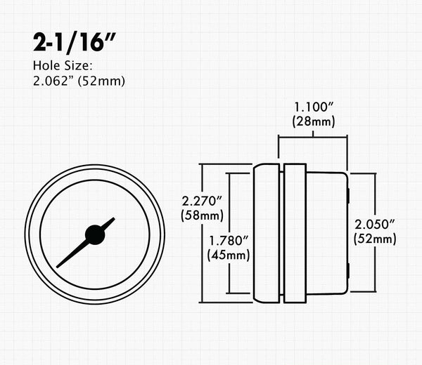 Lossa Engineering 2 1/6" Tachometer