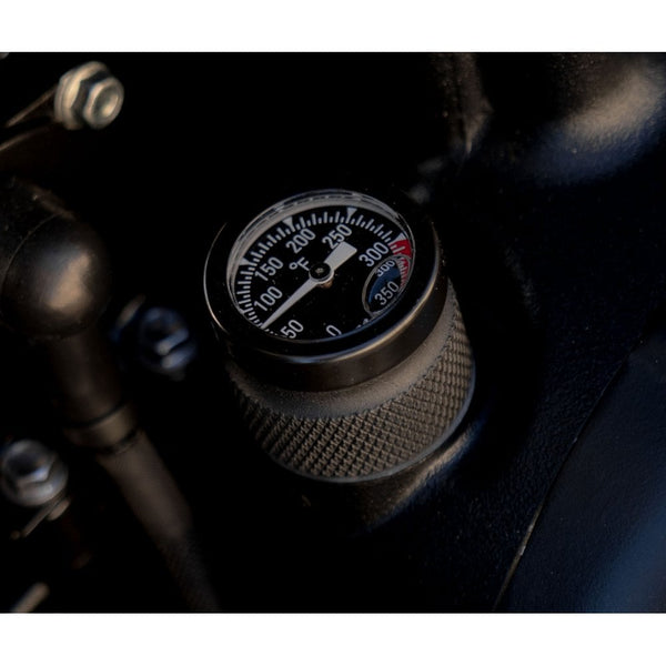 Motone Triumph Engine Temp Gauge/ Oil Filler Cap