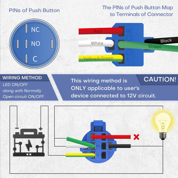 Momentary or Latch power buttons