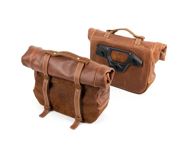 Baak Large Leather Roll Top Pannier