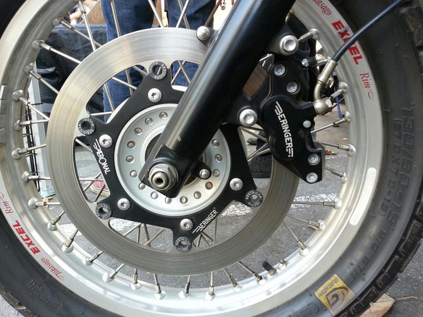 Beringer 4 piston front brake caliper for Triumph