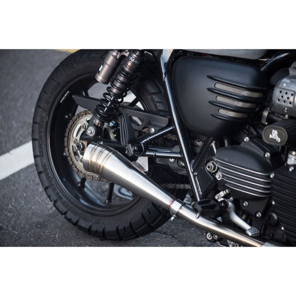 Motone ODIN - Exhaust System - Triumph Street Twin 900 - GP Style Race Cans