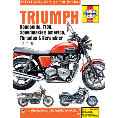 Motorcycle Repair Manual for Triumph Bonneville '01-'15