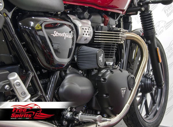 Free Spirits High Flow “water proof” Air Cleaner kit for Triumph Street Twin, Street Cup & T100 2016 up
