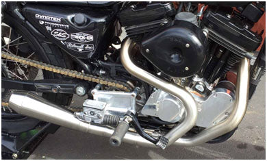 Harley 2 into 1 stainless exhaust