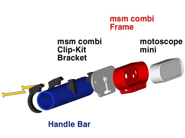 Motogadget msm combi handlebar clip on bracket