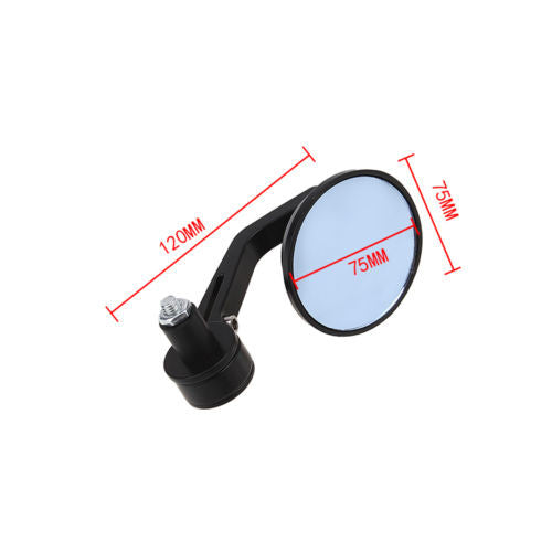 Deluxe Round Bar end Mirrors